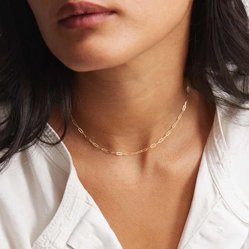 PURELY YOURS - NADIA PAPERCLIP CHAIN NECKLACE