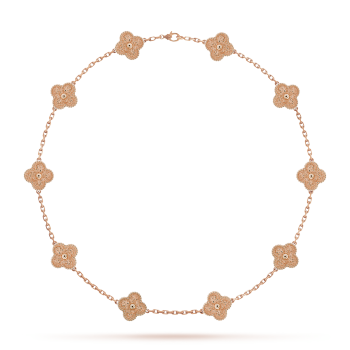 PURELY YOURS - LAVISH CLOVER NECKLACE 10 MOTIFS - ROSE GOLD