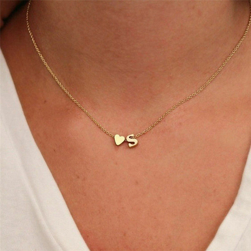 PURELY YOURS - RIA INITIAL LETTER GOLD NECKLACE