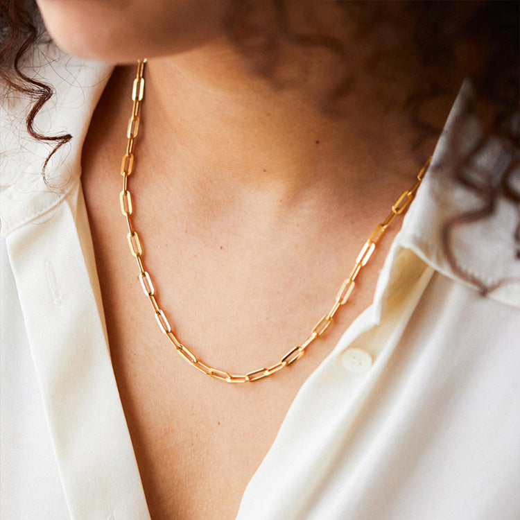 PURELY YOURS - AMBER GOLD CHAIN NECKLACE