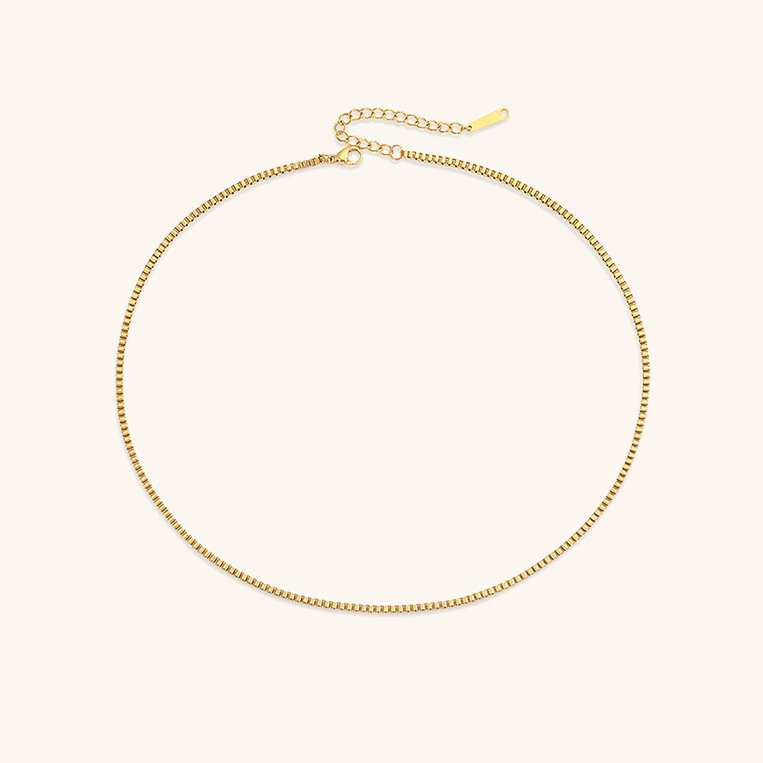 PURELY YOURS - DANICA BOX CHAIN GOLD NECKLACE