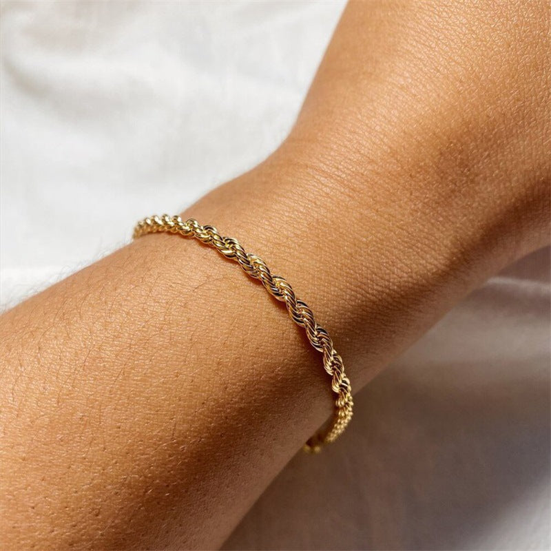 PURELY YOURS - GIGI ROPE CHAIN BRACELET GOLD