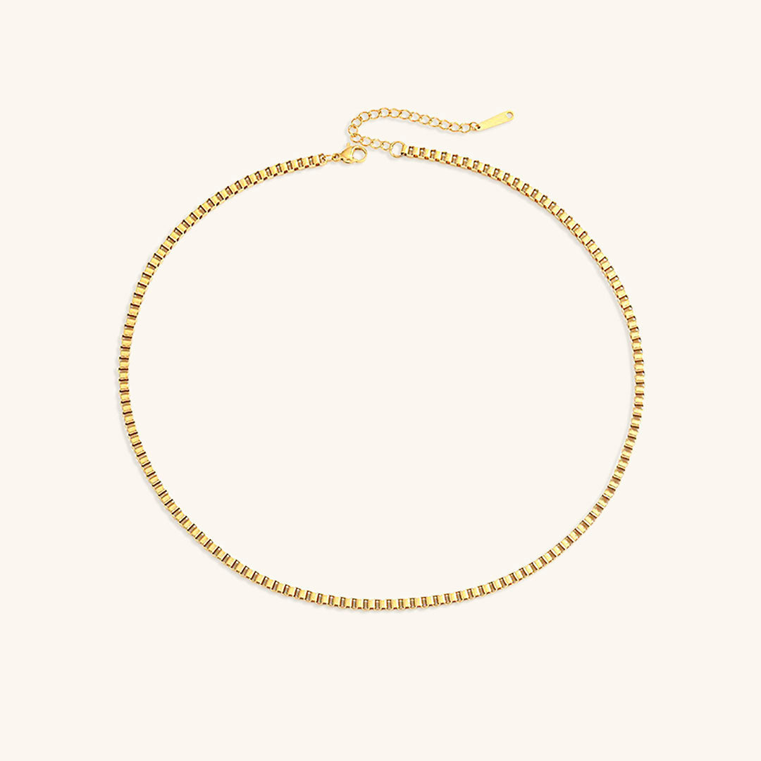 PURELY YOURS - DANICA BOX CHAIN GOLD NECKLACE