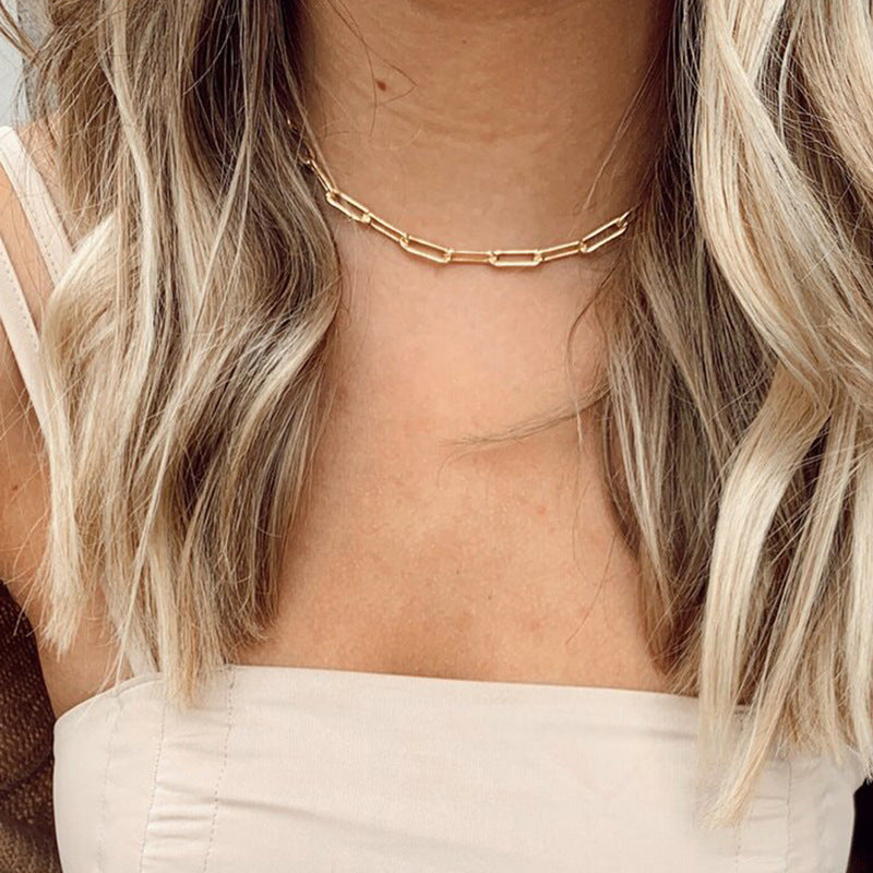 PURELY YOURS - AMBER GOLD CHAIN NECKLACE