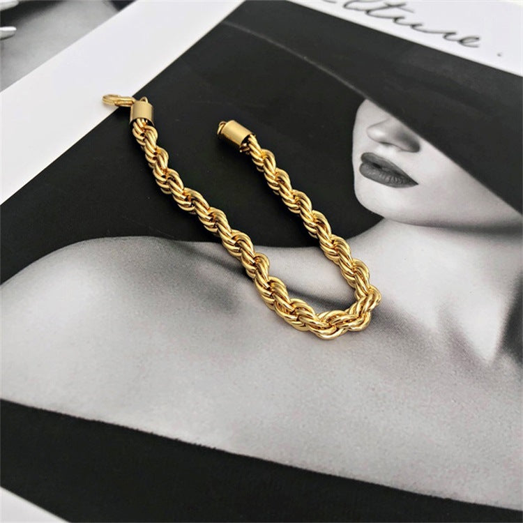 PURELY YOURS - GIGI ROPE CHAIN BRACELET GOLD