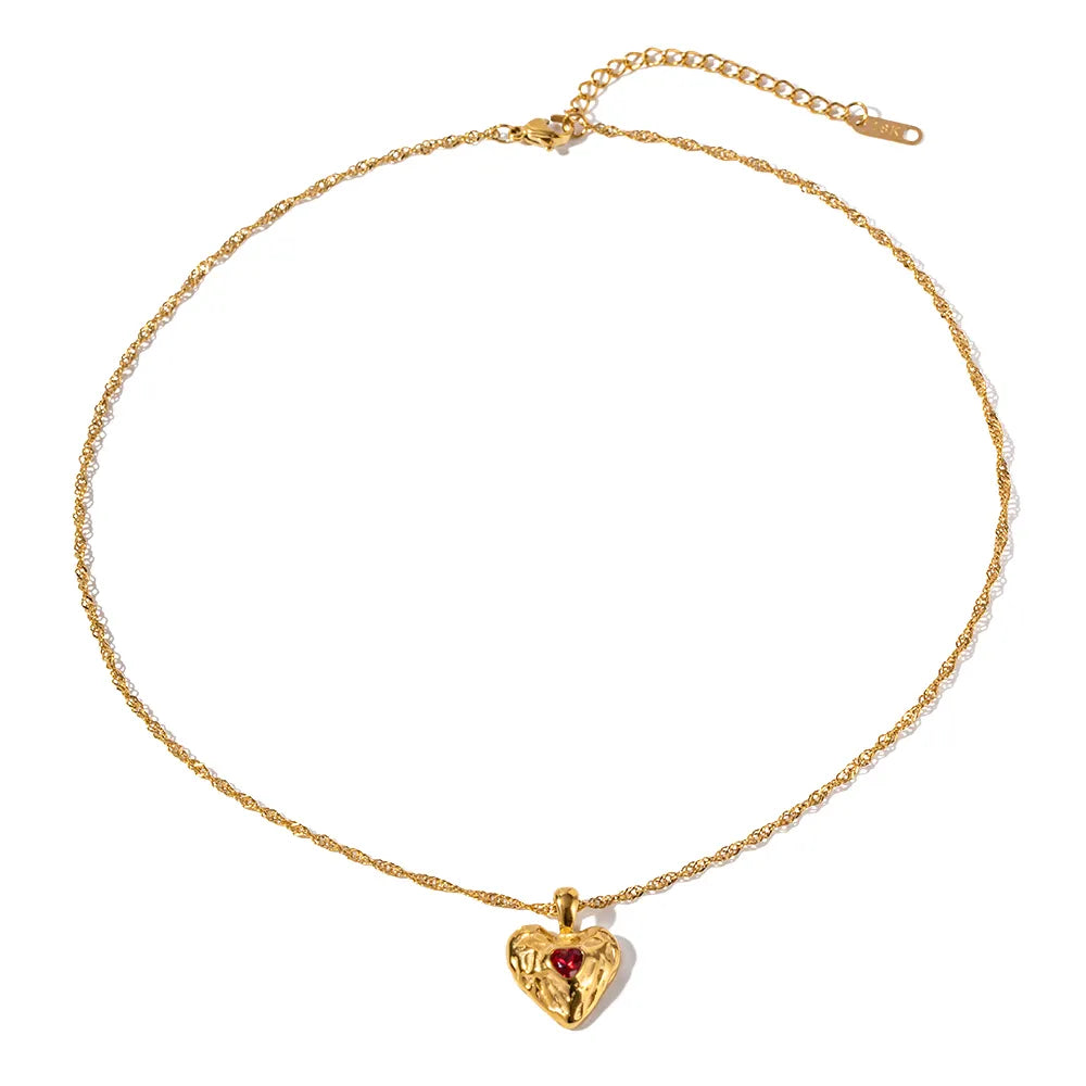 PURELY YOURS - VESPER GOLD HEART NECKLACE