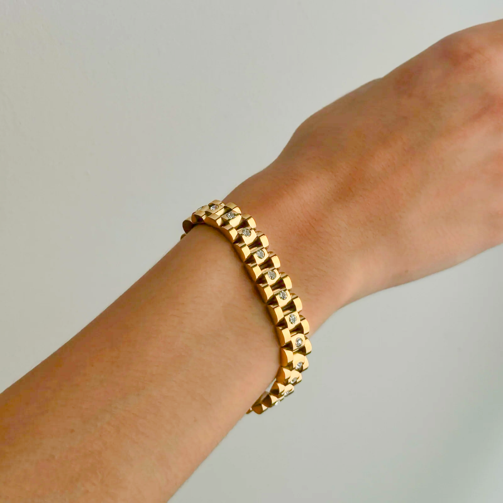 PURELY YOURS - GOLD WATCHBAND BRACELET