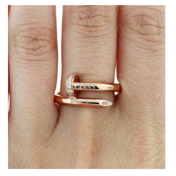 PURELY YOURS - DELUXE ROSE GOLD NAIL RING