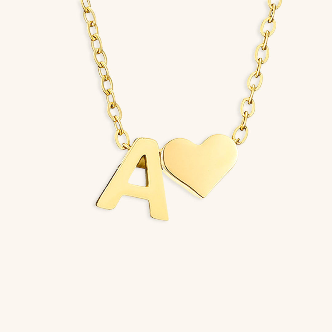 PURELY YOURS - RIA INITIAL LETTER GOLD NECKLACE