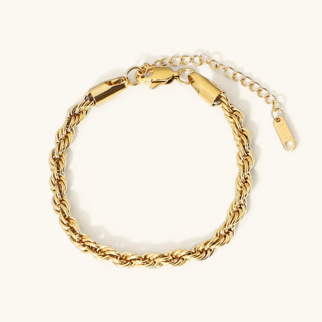 PURELY YOURS - CLARA ROPE CHAIN GOLD BRACELET