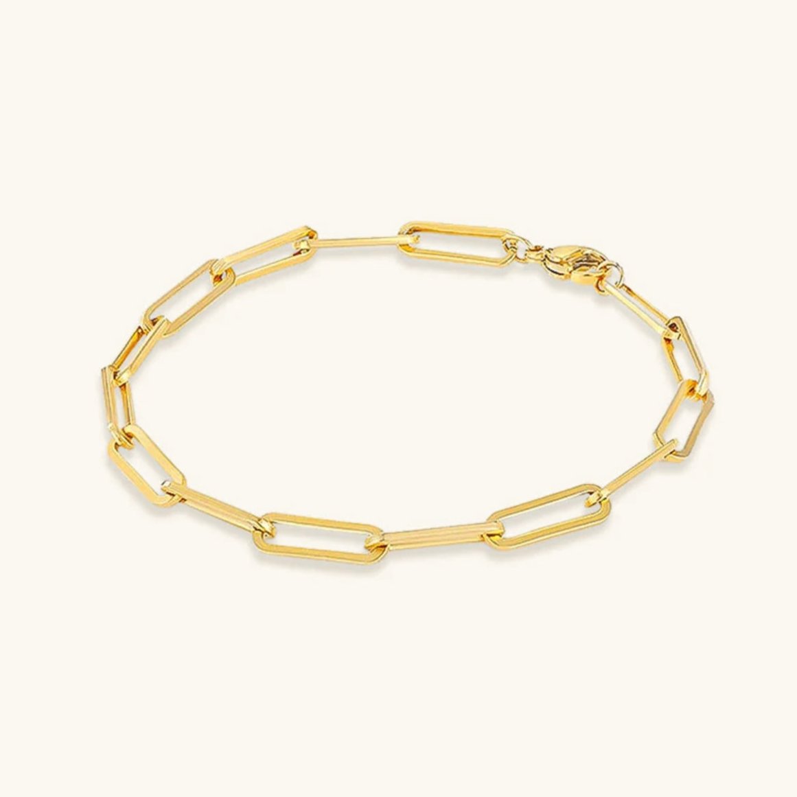 PURELY YOURS - ELOISE PAPERCLIP BRACELET GOLD