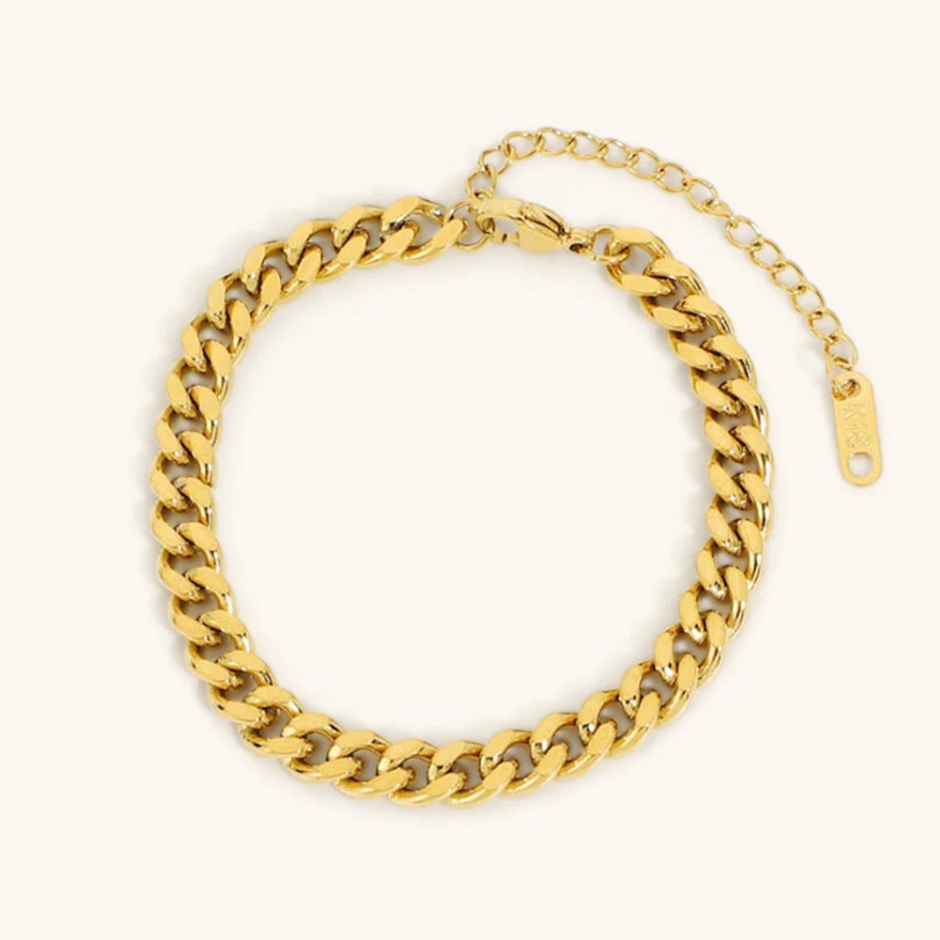 PURELY YOURS - JEAN CHAIN BRACELET GOLD