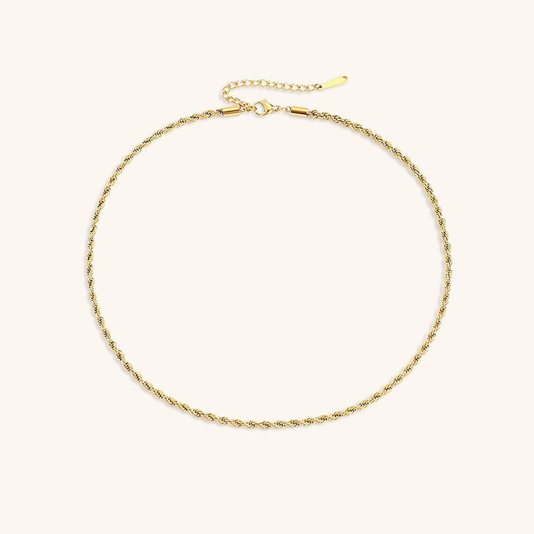 PURELY YOURS - BIANCA ROPE CHAIN GOLD NECKLACE