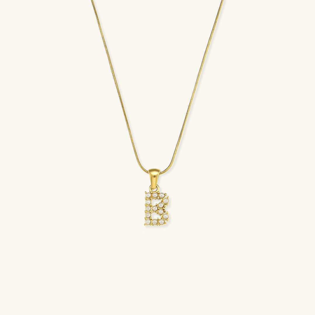 PURELY YOURS - AUGUSTINE INITIAL LETTER PEARL NECKLACE