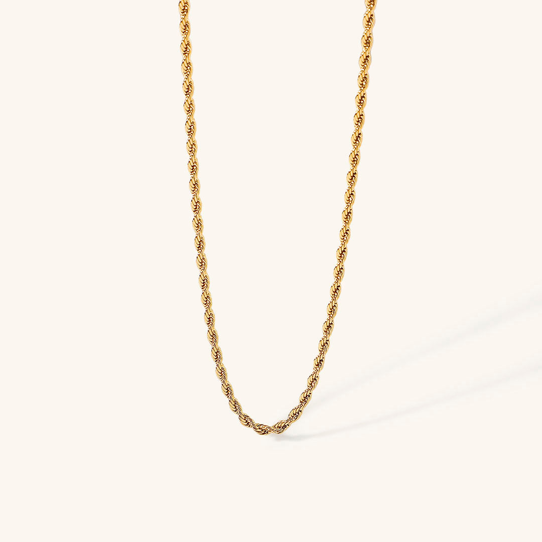 PURELY YOURS - CALLE ROPE CHAIN GOLD NECKLACE