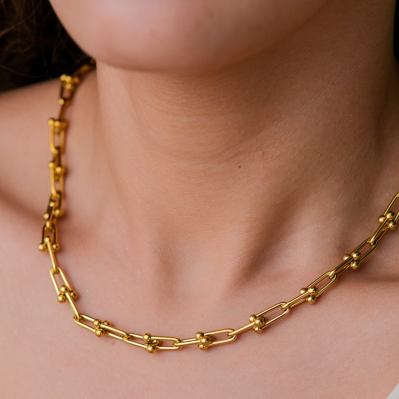 PURELY YOURS - CASCADE GOLD CHAIN NECKLACE