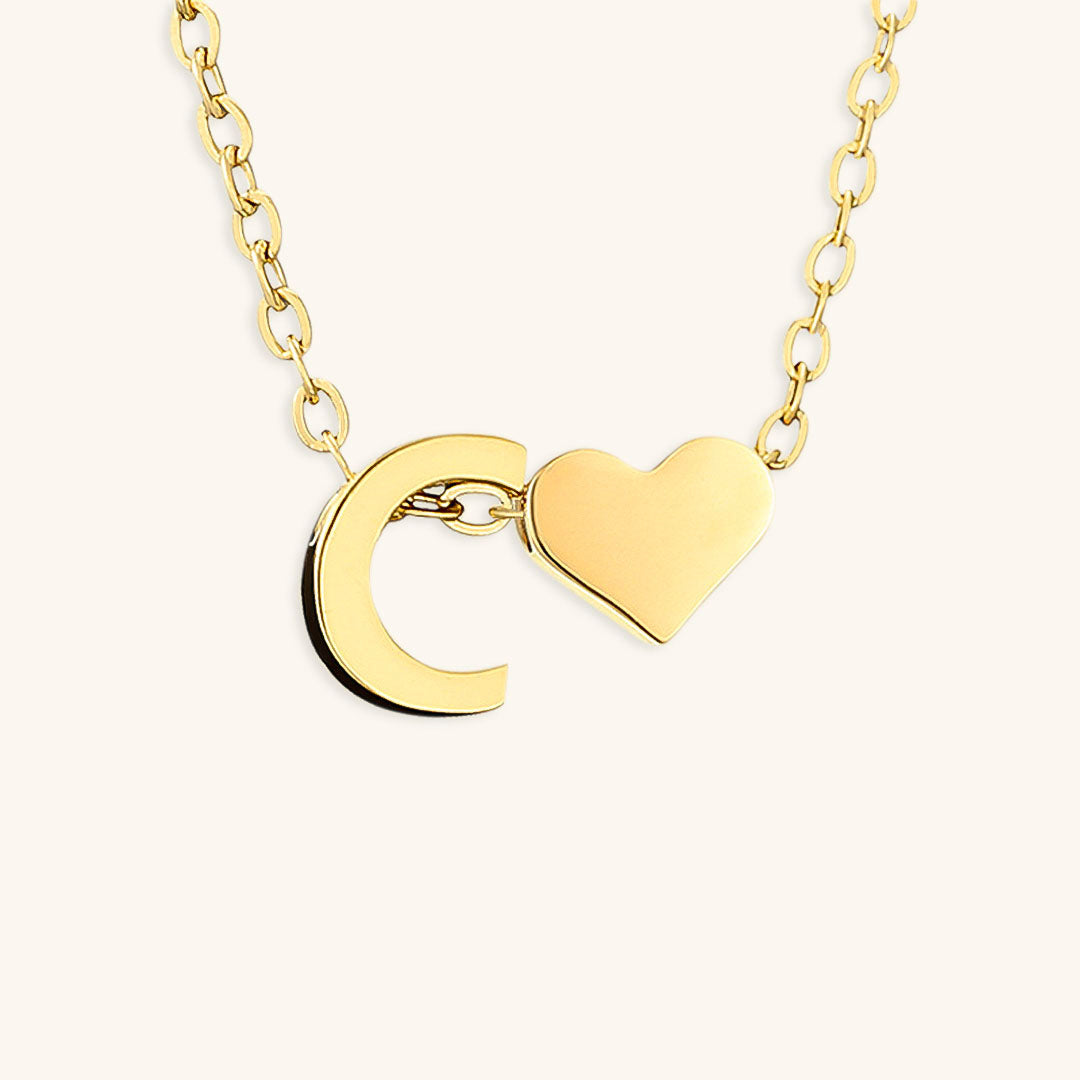 PURELY YOURS - RIA INITIAL LETTER GOLD NECKLACE