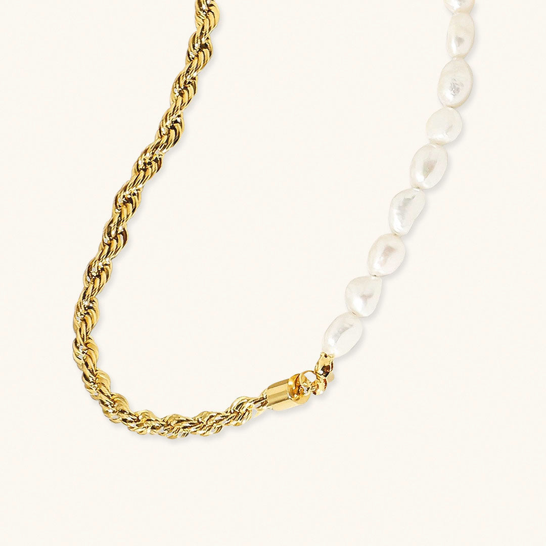 PURELY YOURS - DUALIA GOLD PEARL NECKLACE