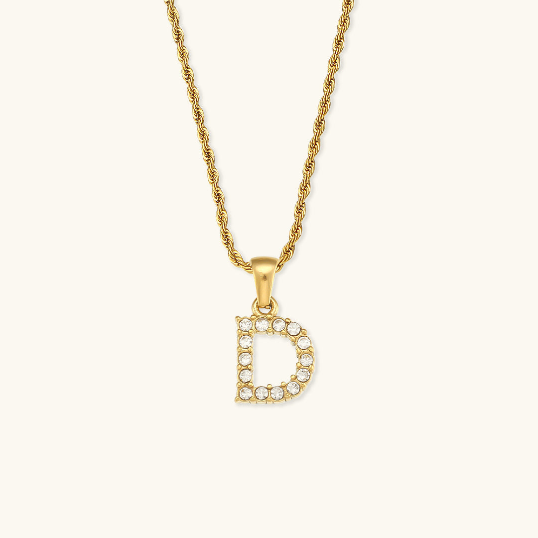 PURELY YOURS - MAEVE LETTER INITIAL DIAMOND NECKLACE