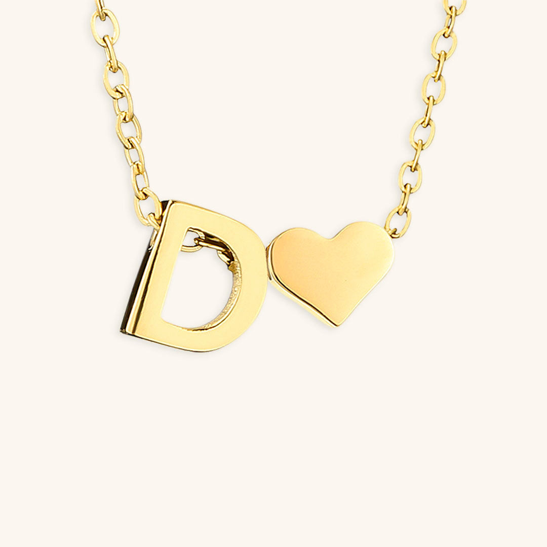 PURELY YOURS - RIA INITIAL LETTER GOLD NECKLACE