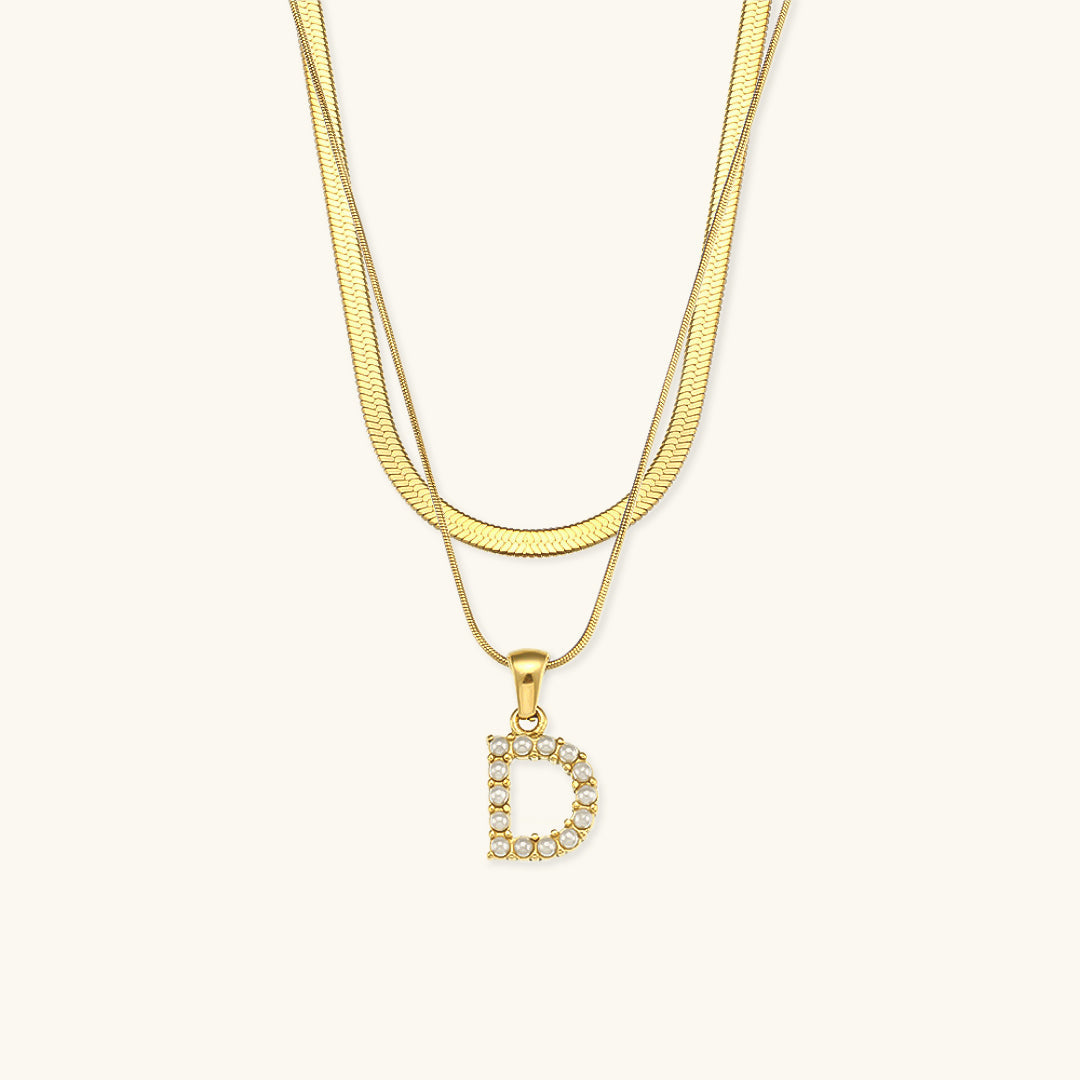 PURELY YOURS - FIONA LAYERED GOLD INITIAL LETTER NECKLACE