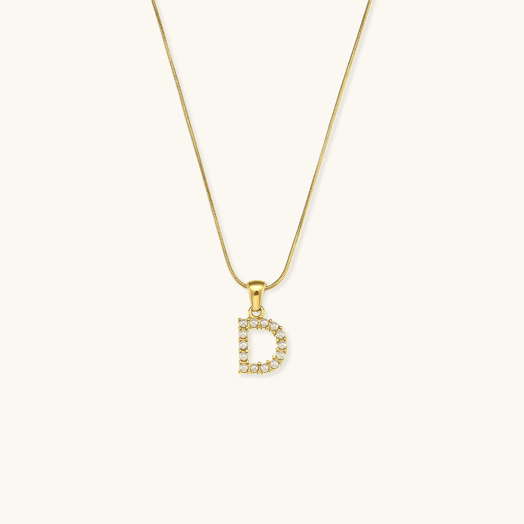 PURELY YOURS - AUGUSTINE INITIAL LETTER PEARL NECKLACE