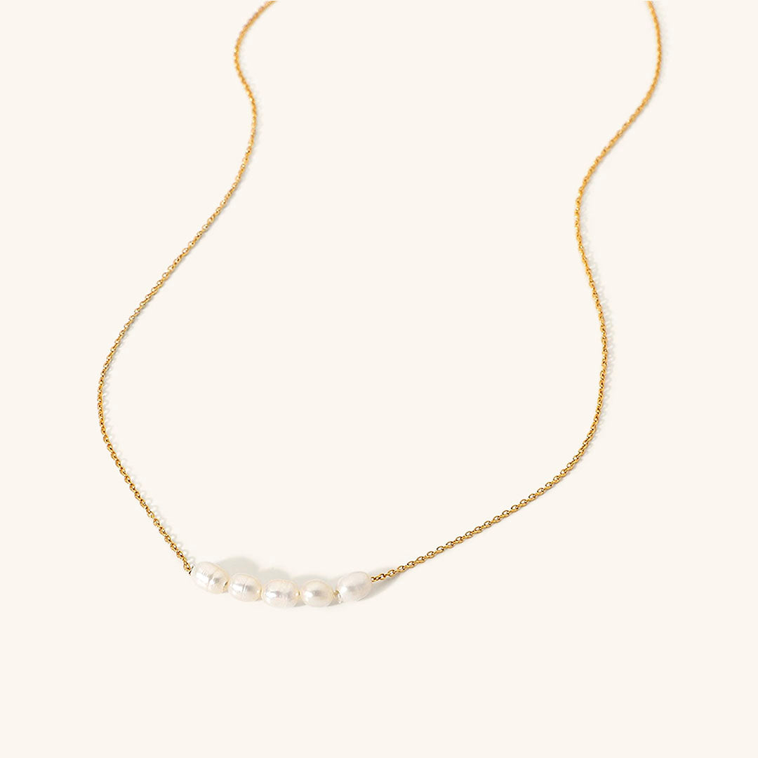 PURELY YOURS - ELLE GOLD PEARL NECKLACE