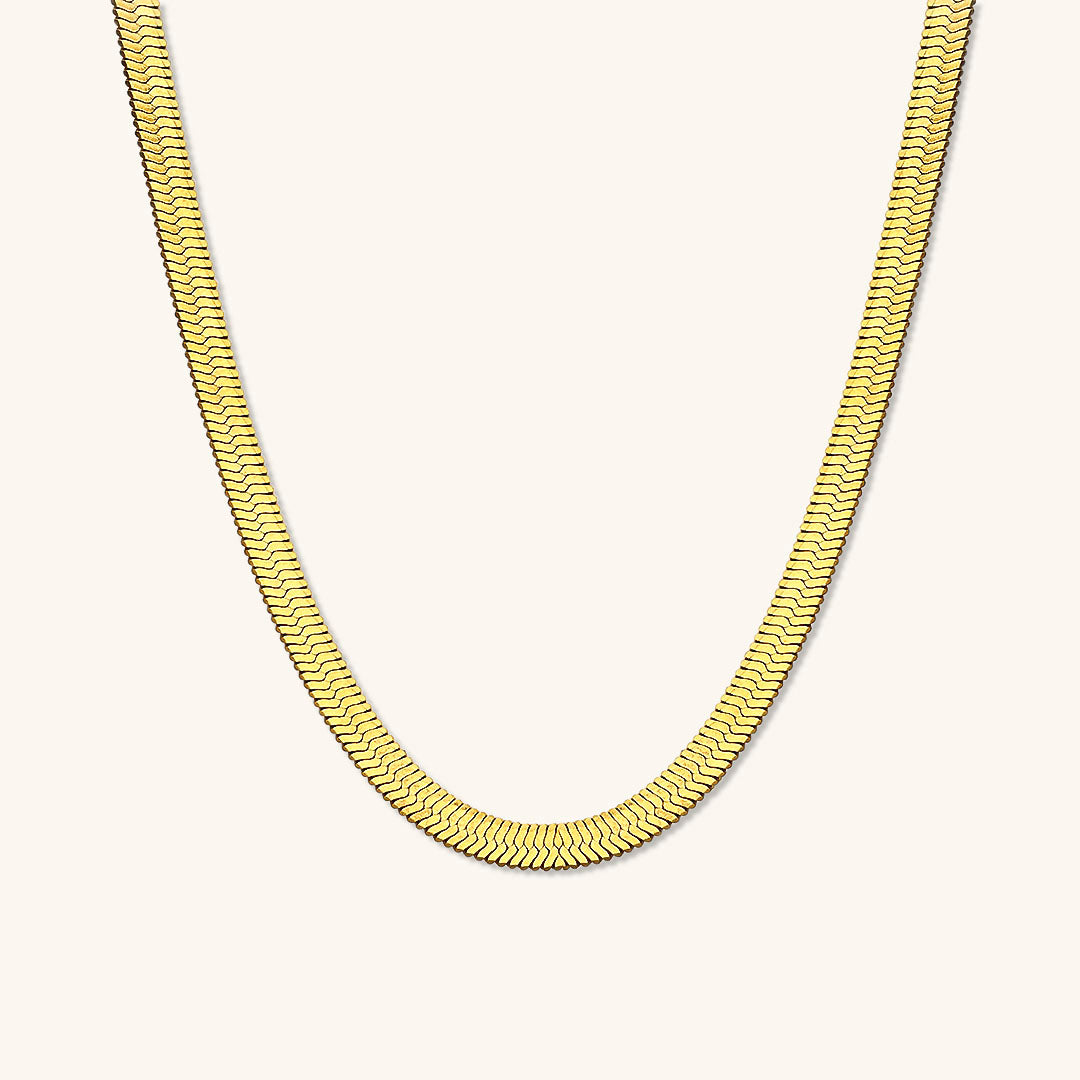 PURELY YOURS - ELYSIAN GOLD HERRINGBONE NECKLACE