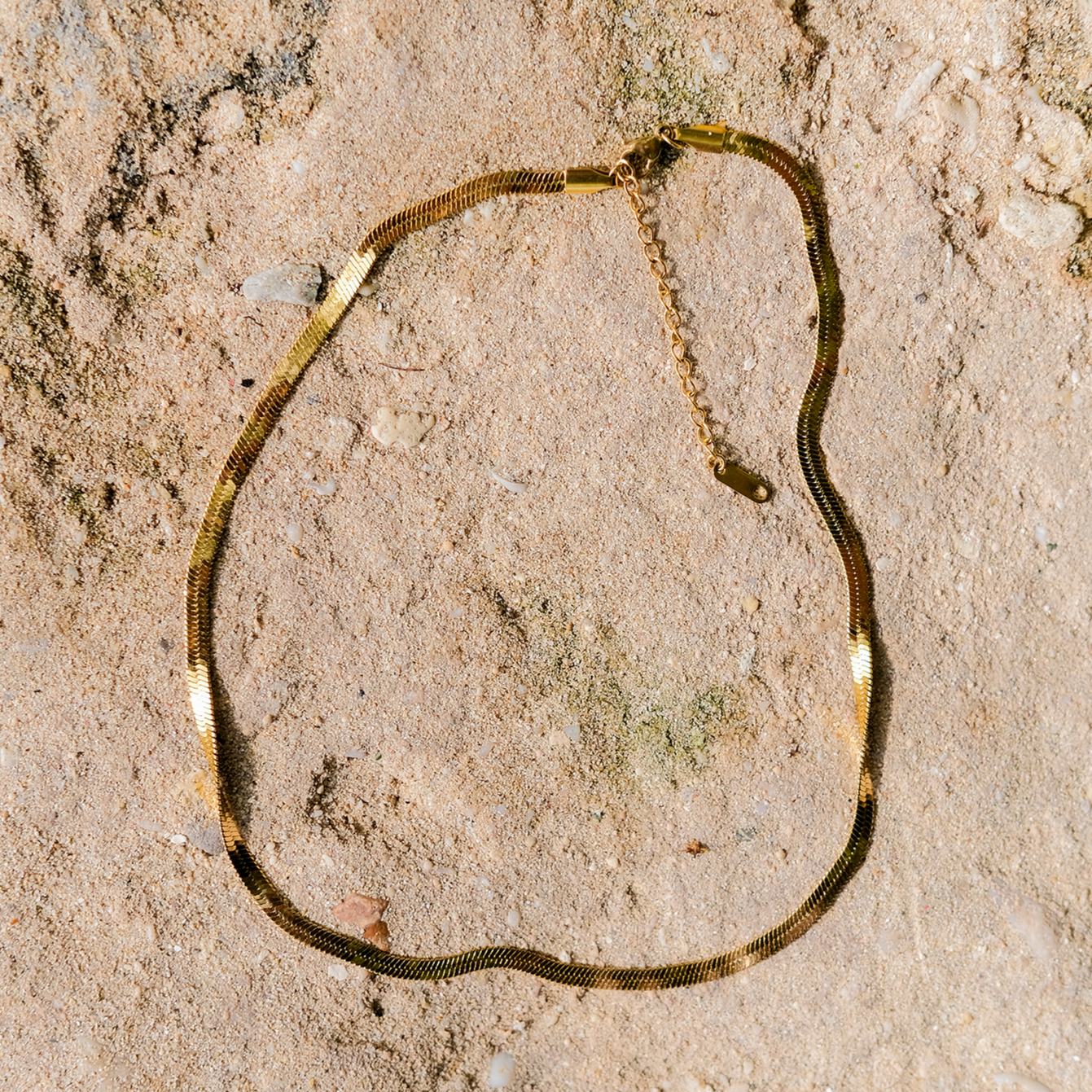 PURELY YOURS - ELYSIAN GOLD HERRINGBONE NECKLACE