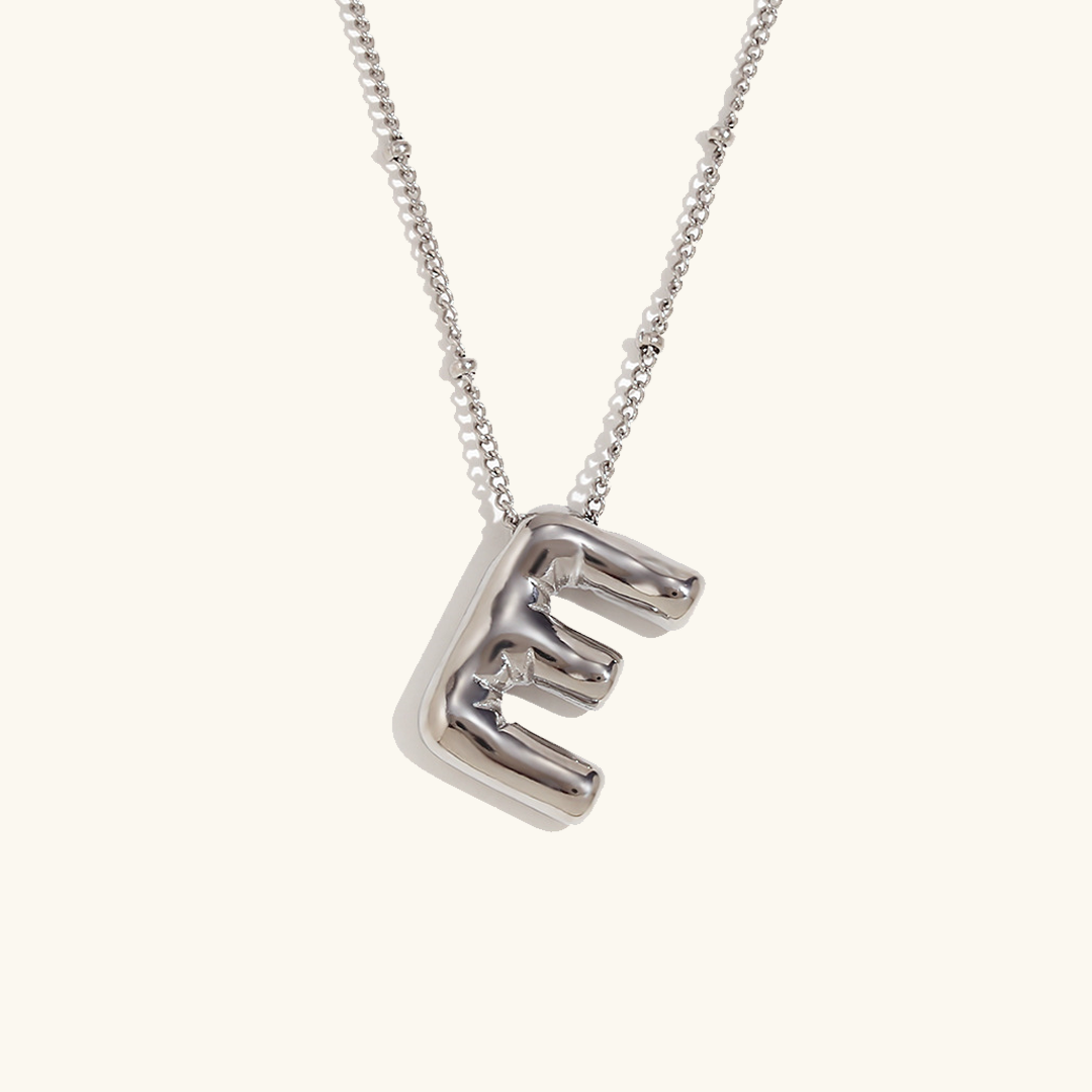 PURELY YOURS - BALLOON GOLD INITIAL NECKLACE