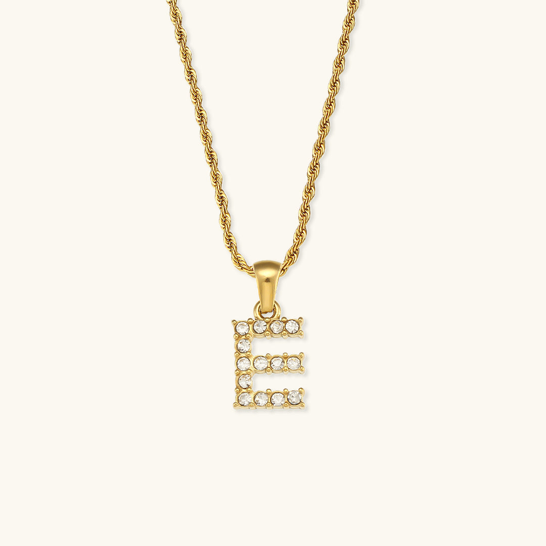 PURELY YOURS - MAEVE LETTER INITIAL DIAMOND NECKLACE