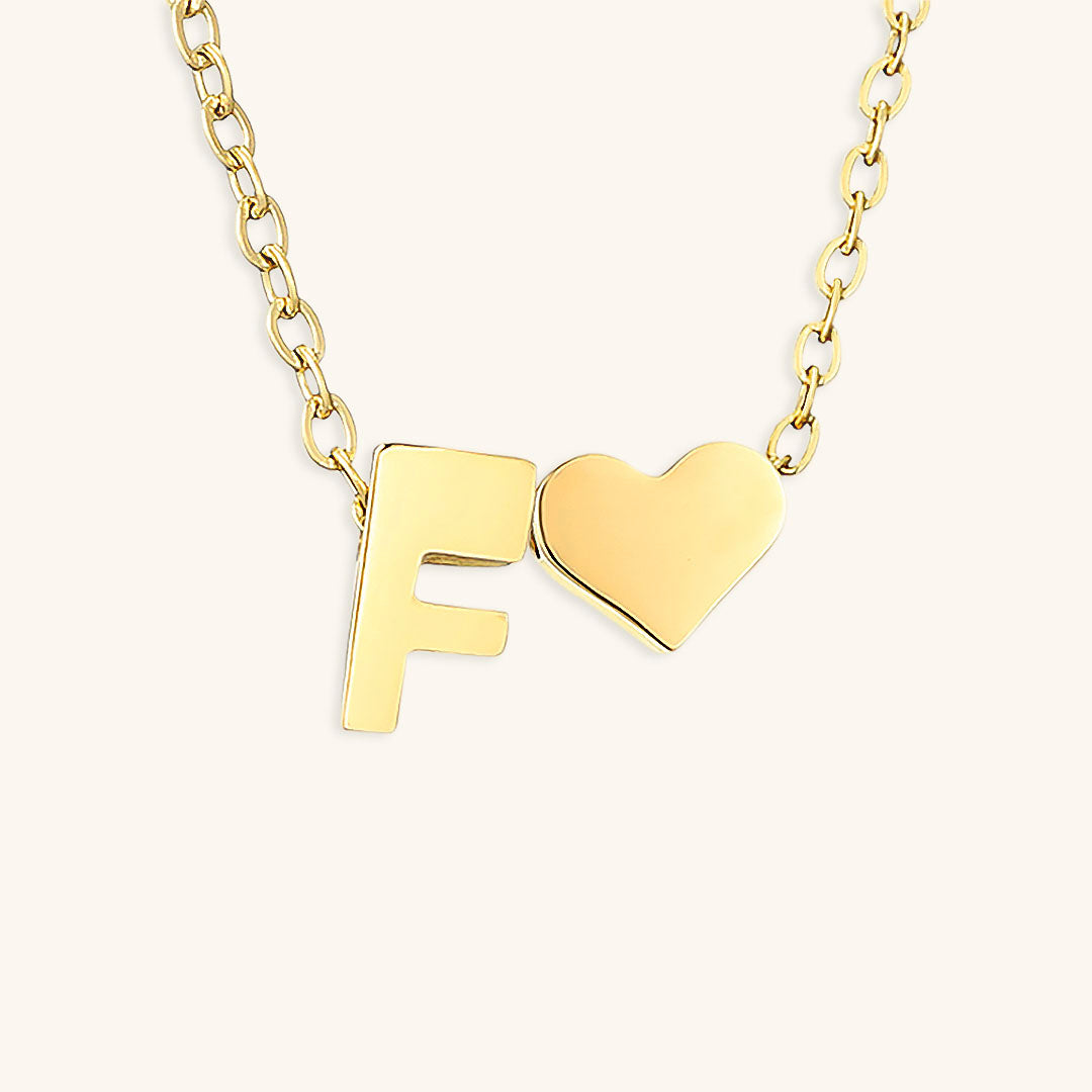 PURELY YOURS - RIA INITIAL LETTER GOLD NECKLACE