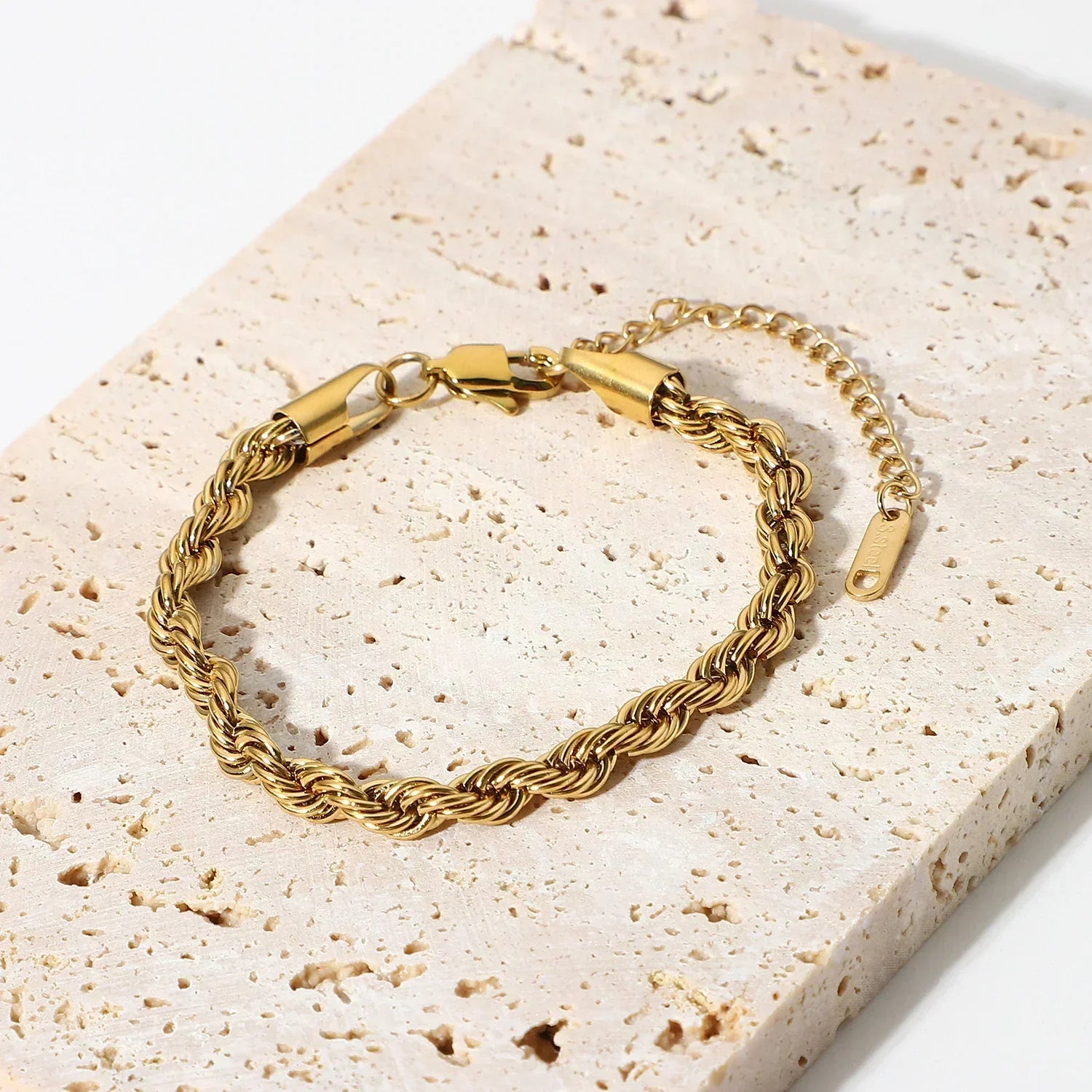 PURELY YOURS - CLARA ROPE CHAIN GOLD BRACELET