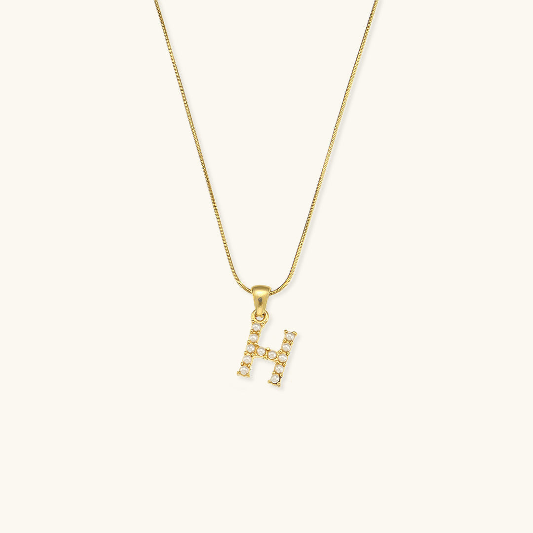 PURELY YOURS - AUGUSTINE INITIAL LETTER PEARL NECKLACE