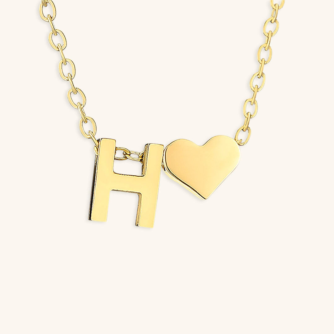 PURELY YOURS - RIA INITIAL LETTER GOLD NECKLACE