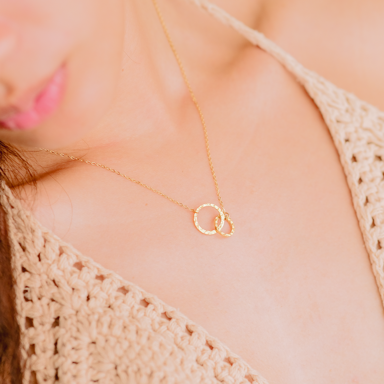 PURELY YOURS - ISABELLE GOLD HOOP NECKLACE