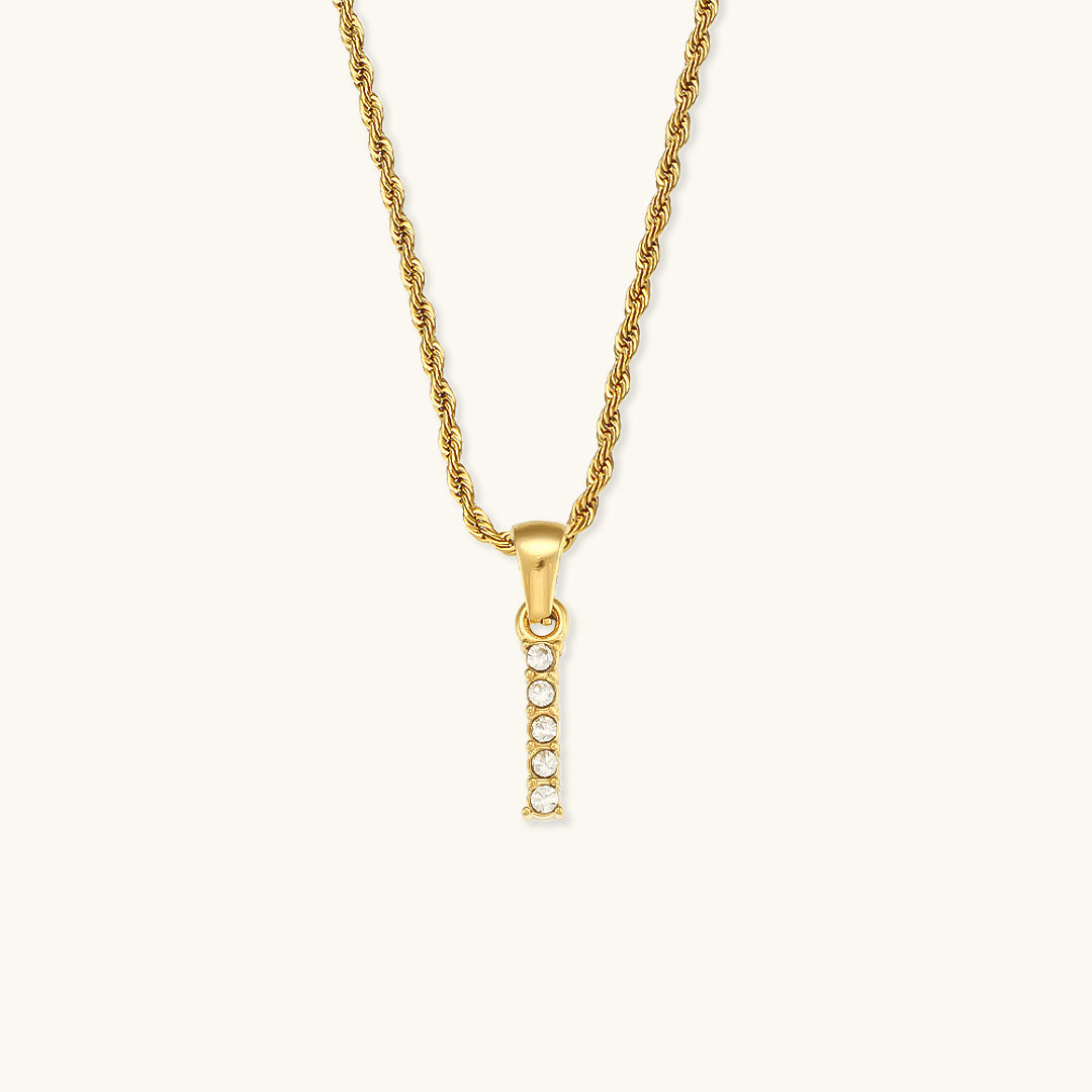 PURELY YOURS - MAEVE LETTER INITIAL DIAMOND NECKLACE