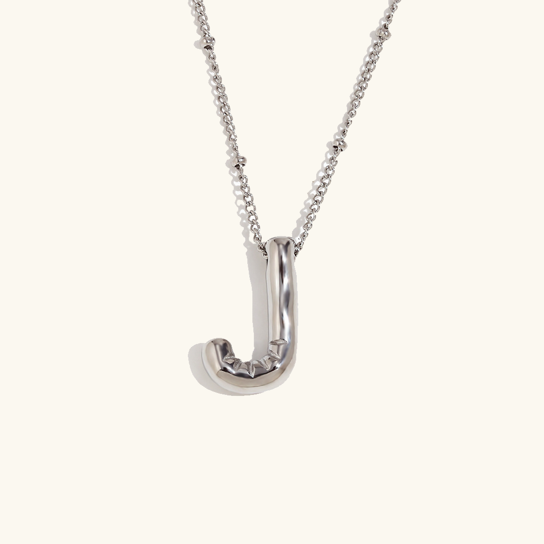 PURELY YOURS - BALLOON GOLD INITIAL NECKLACE