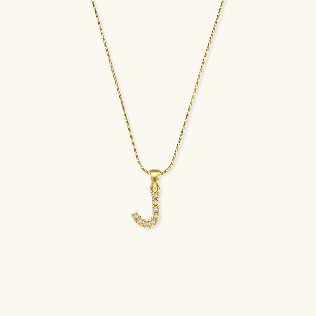 PURELY YOURS - AUGUSTINE INITIAL LETTER PEARL NECKLACE