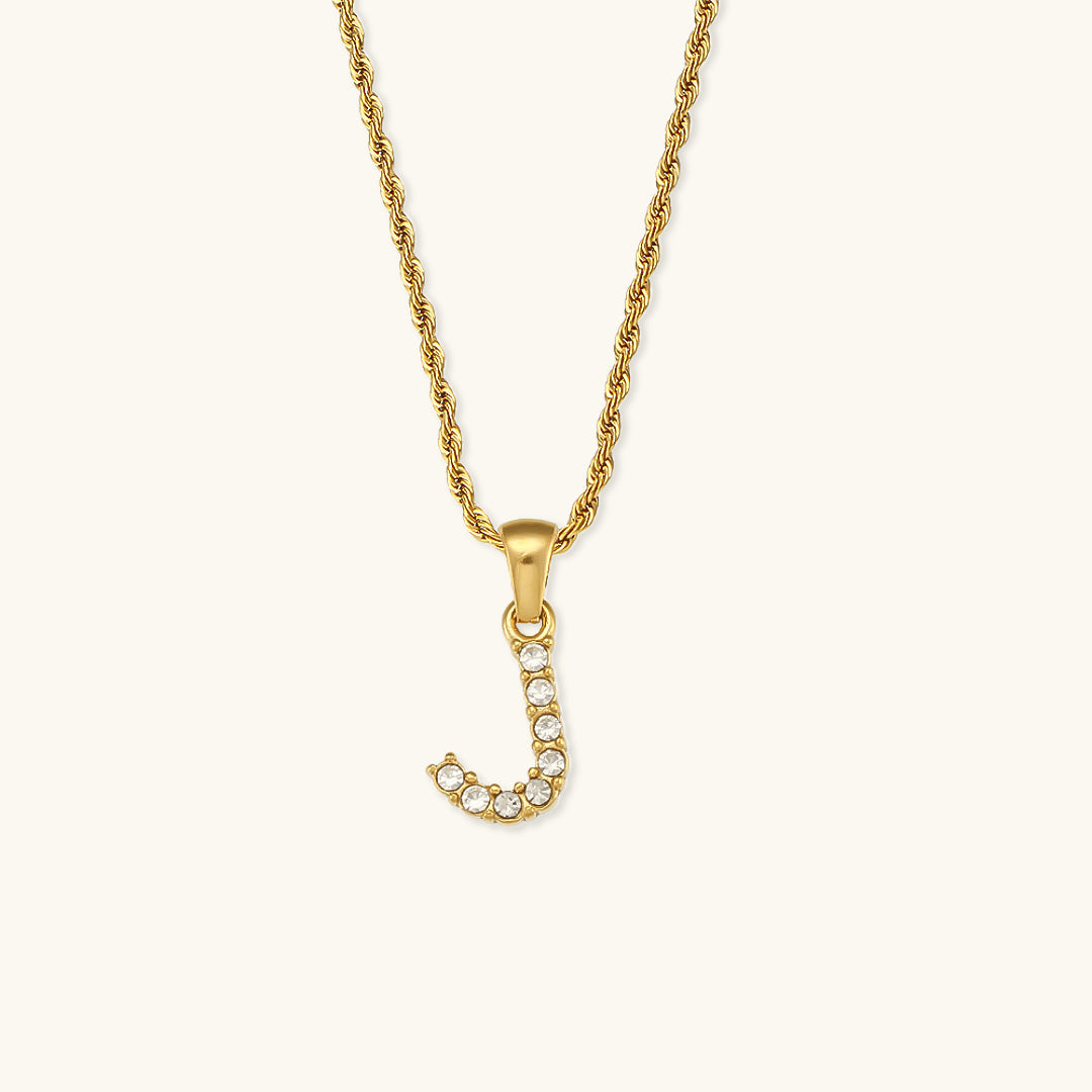 PURELY YOURS - MAEVE LETTER INITIAL DIAMOND NECKLACE