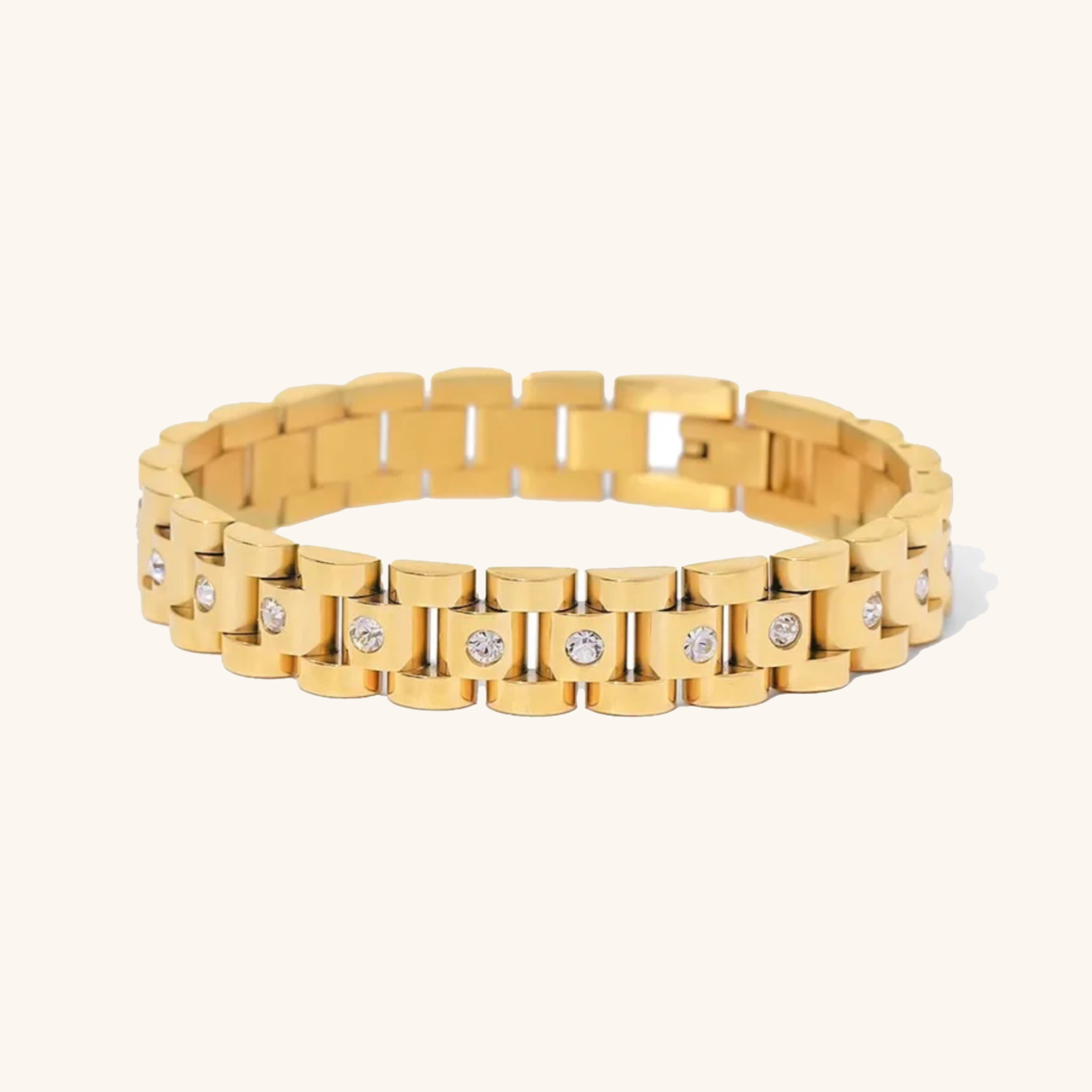 PURELY YOURS - GOLD WATCHBAND BRACELET