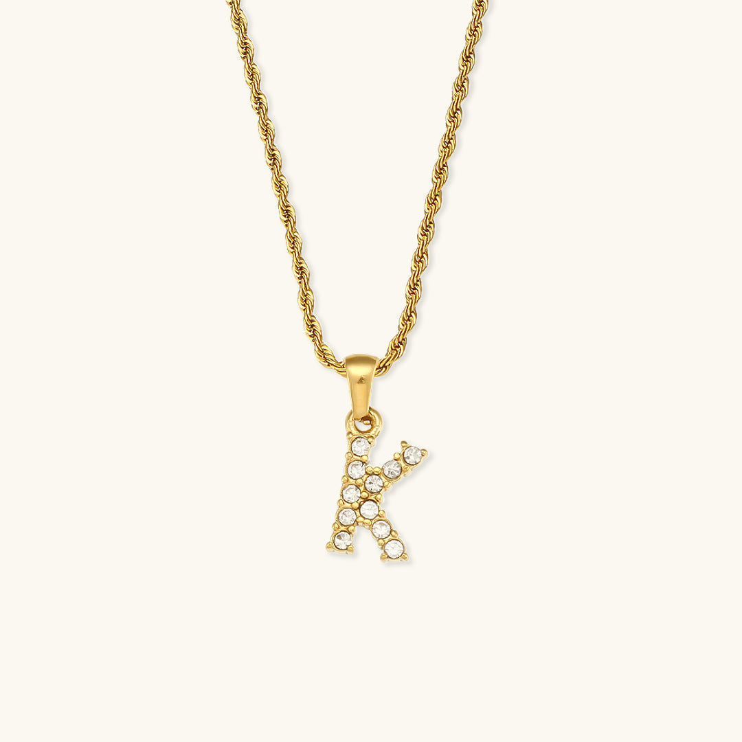 PURELY YOURS - MAEVE LETTER INITIAL DIAMOND NECKLACE