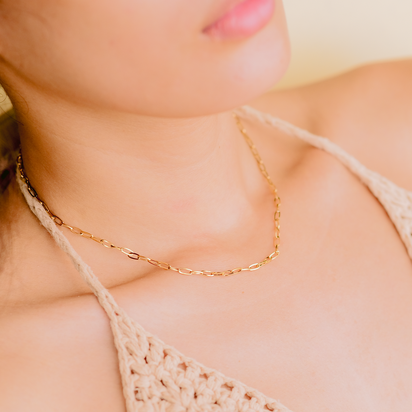 PURELY YOURS - LENA GOLDEN CHAIN NECKLACE