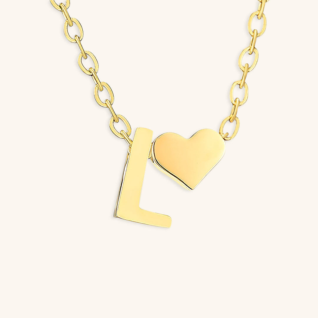 PURELY YOURS - RIA INITIAL LETTER GOLD NECKLACE