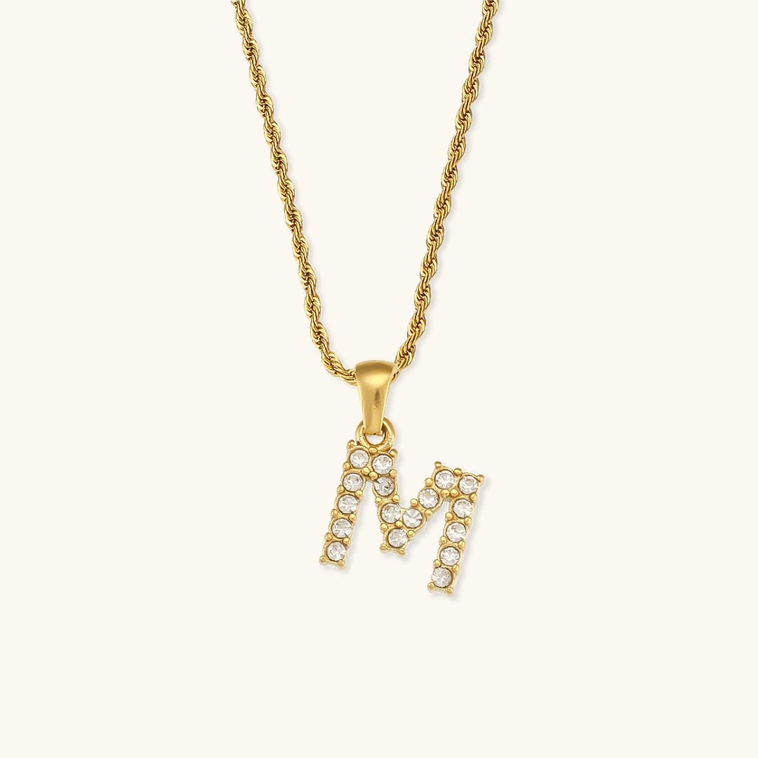 PURELY YOURS - MAEVE LETTER INITIAL DIAMOND NECKLACE