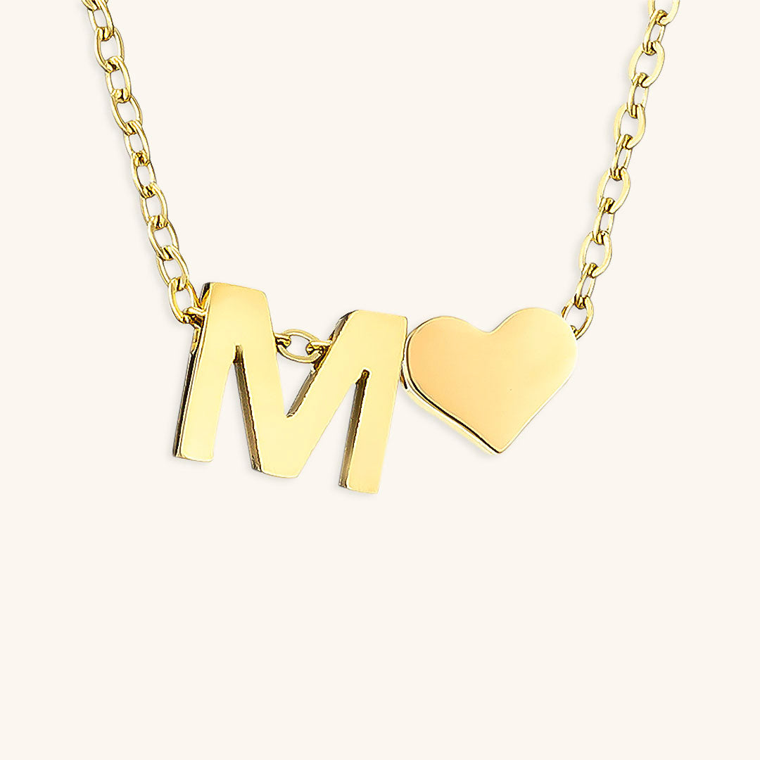 PURELY YOURS - RIA INITIAL LETTER GOLD NECKLACE