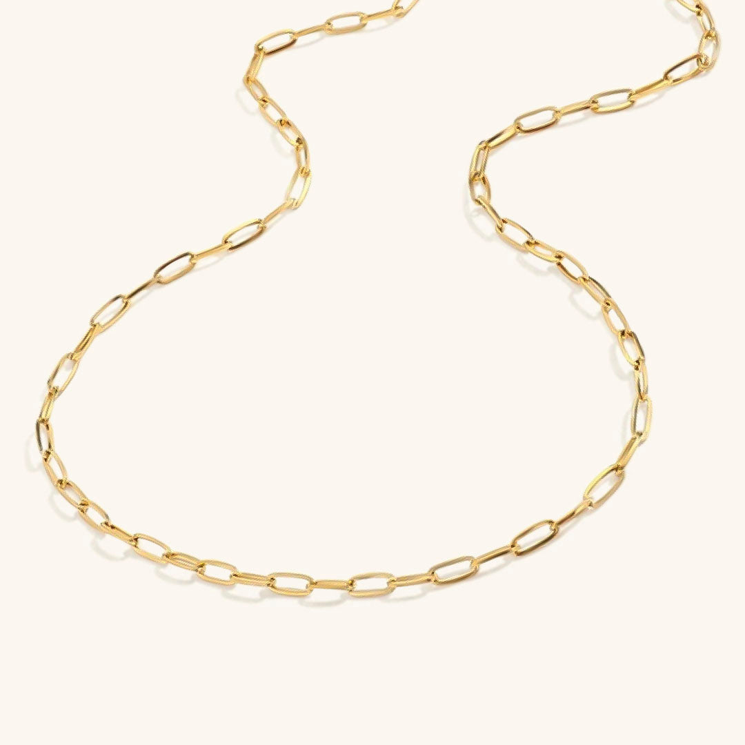 PURELY YOURS - NADIA PAPERCLIP CHAIN NECKLACE