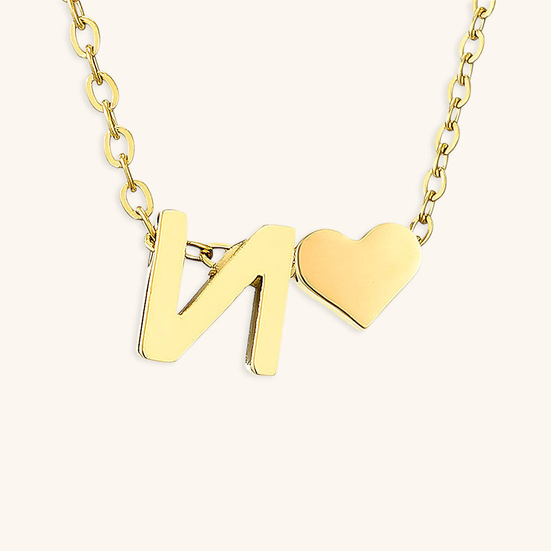 PURELY YOURS - RIA INITIAL LETTER GOLD NECKLACE