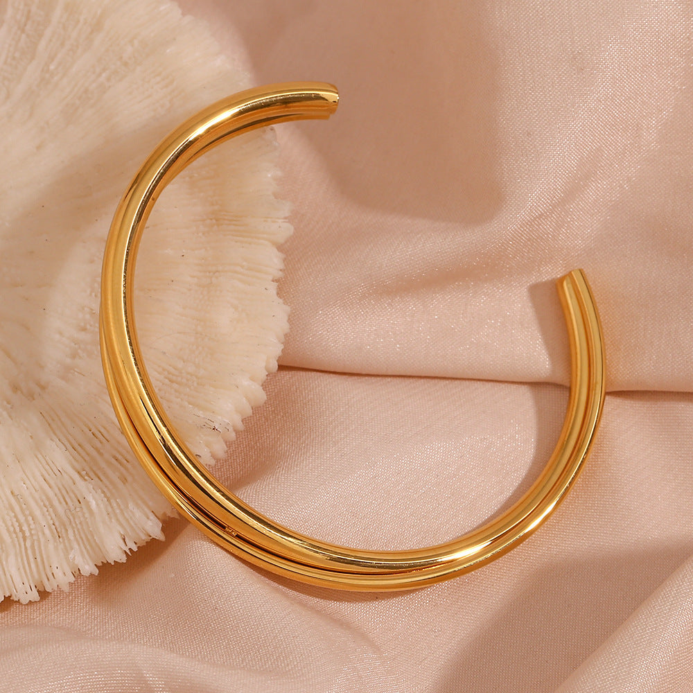 PURELY YOURS -RIANNE LAYERED BANGLE GOLD