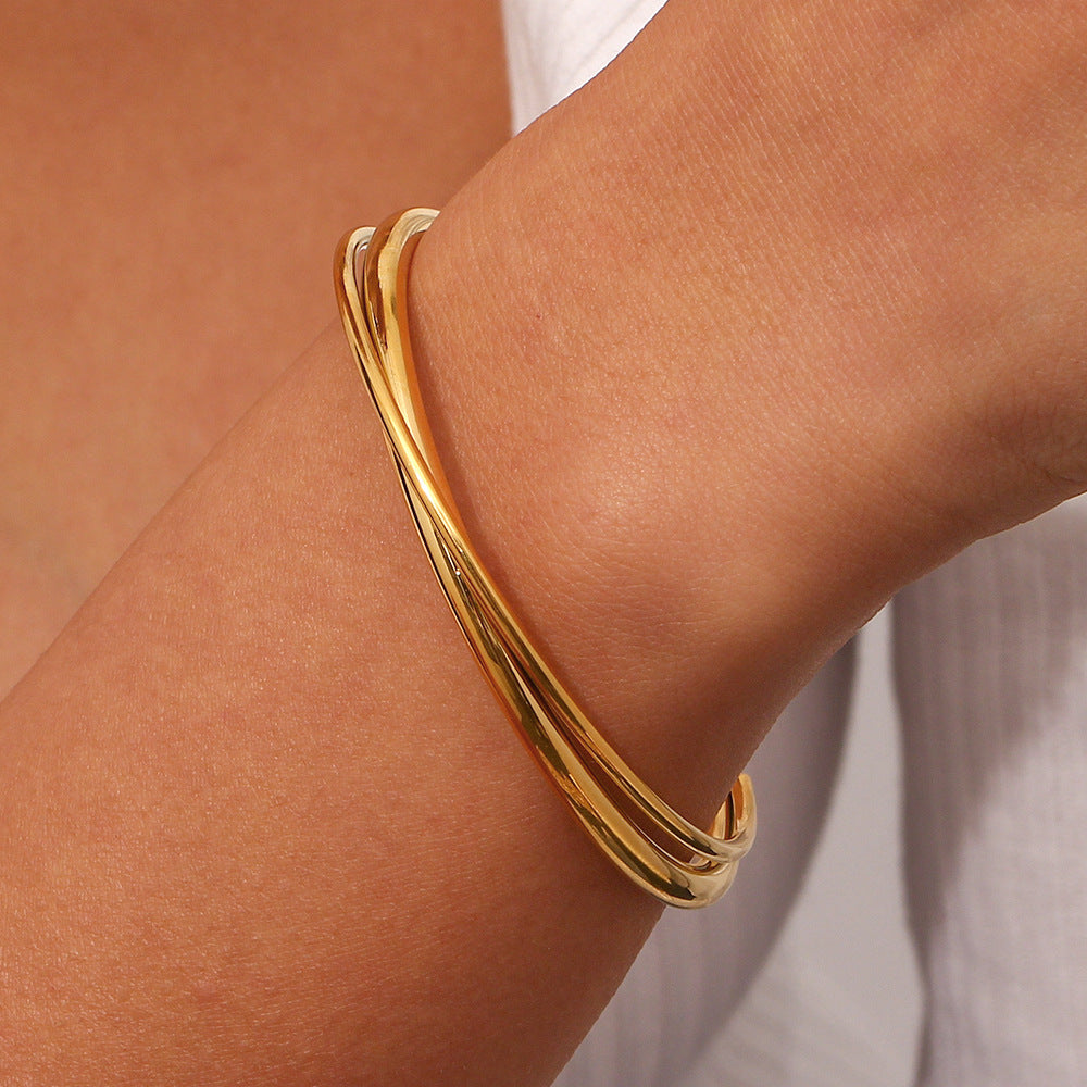 PURELY YOURS -RIANNE LAYERED BANGLE GOLD